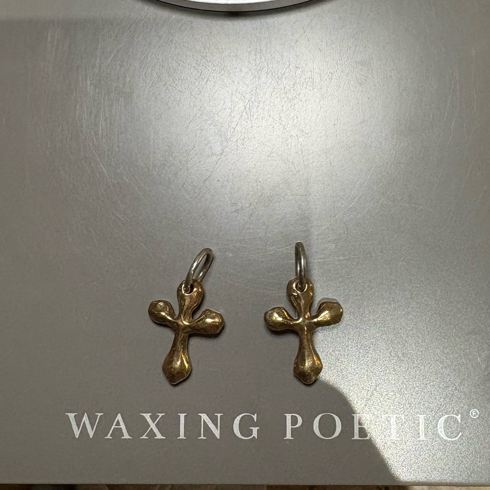 Waxing Poetic Freedom Cross Charms